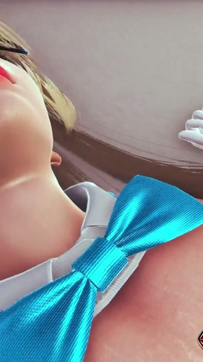 3D Hentai Murokasa Akane - Jente med store pupper i hvit bodysuit nyter brystmassasje, dyp fingring og cunnilingus… | Klipp 2