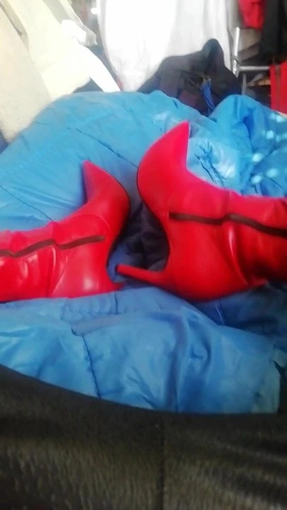 Me TVsLady C in my red boots