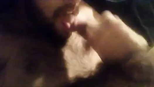 Selfsuck cum στο στόμα μου autofellatio