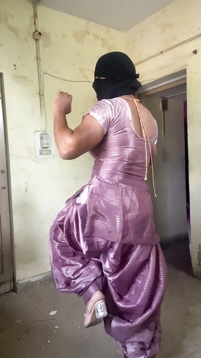 silky shiny satin suit salwar desi indian crossdresser bhabhi