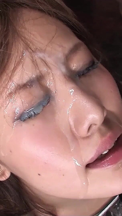 Stunning moment from "Massive Bukkake Facial at uncensored JAV Porn for Skinny Japanese Teen at Full Movie"