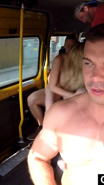 Must-see moment from "Brutal GangBang in Public Bus"