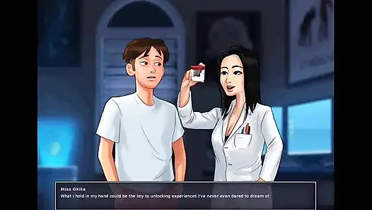 Cerita musim panas: profesor Jepang ngocok kontol muridnya di kantor ep 177