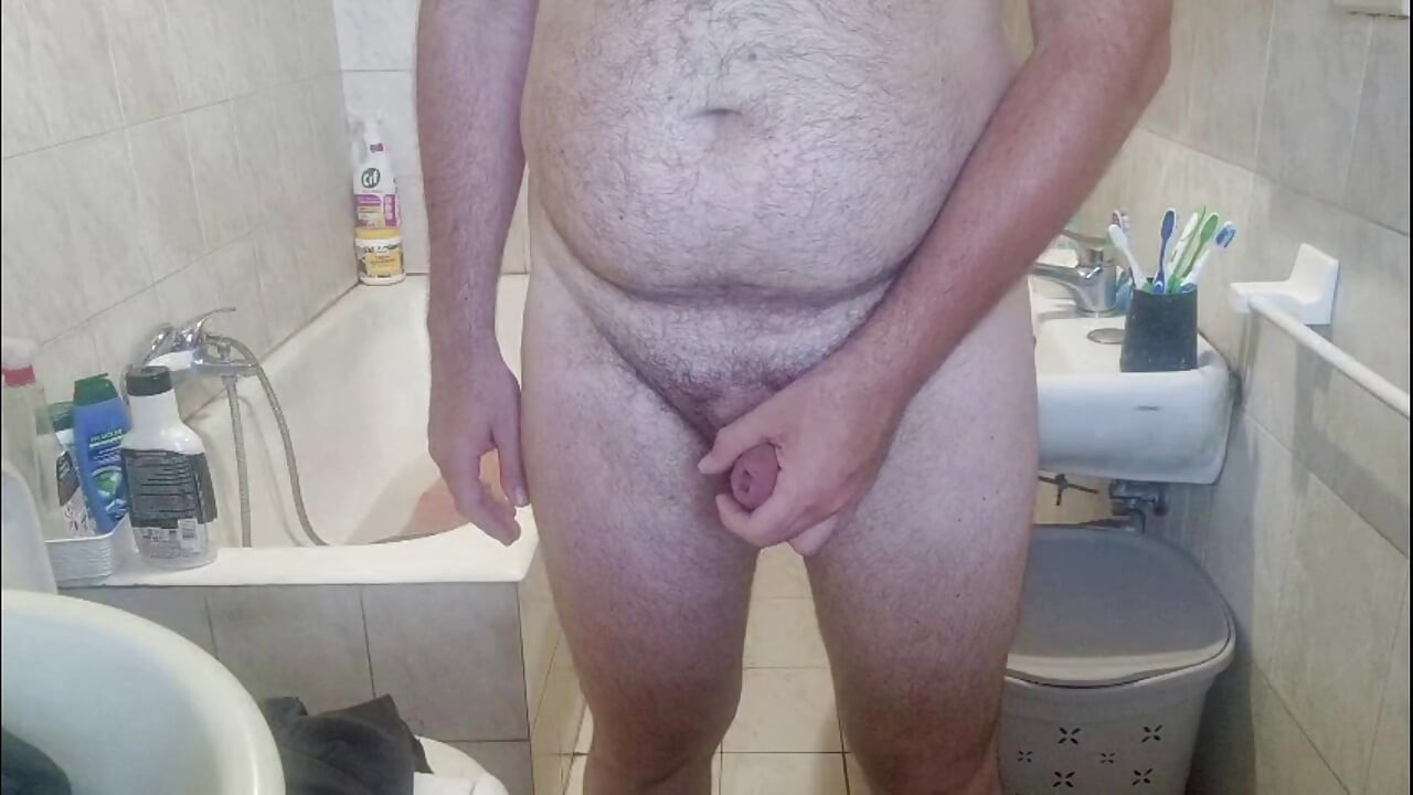 All nude in bathroom