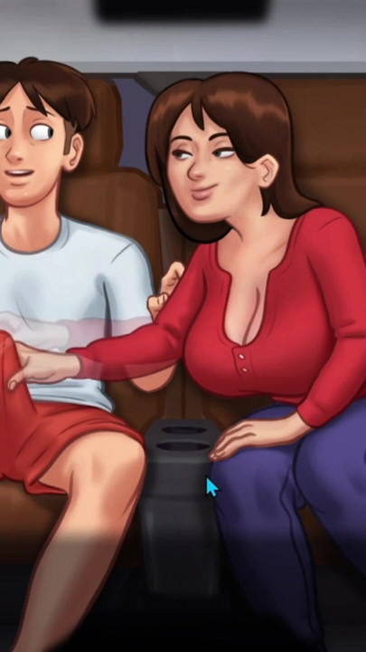 Summertime Saga Part 50 By DarkCookie, Horny busty milf strokes and rubs big cock, 3D Game | Clip 2