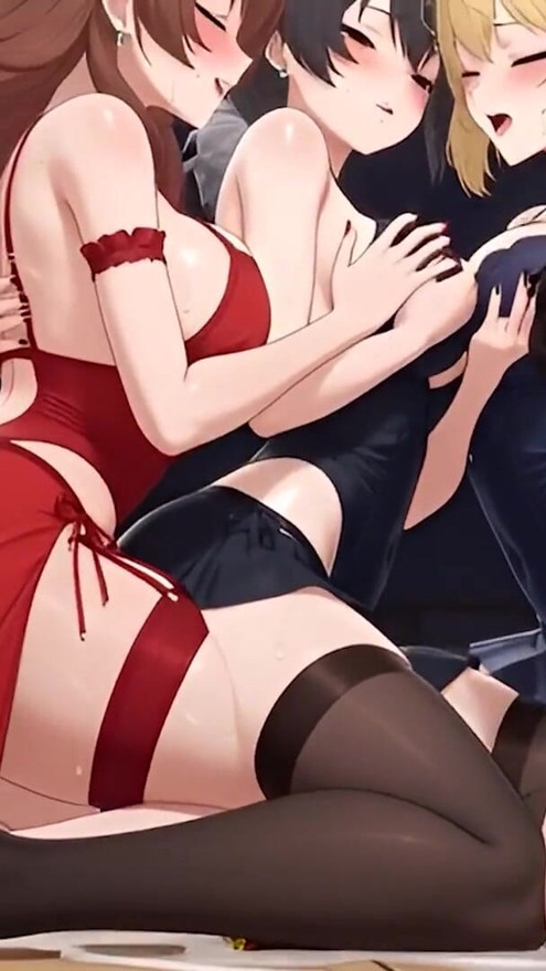 Hentai lesbischer dreier auf einer privaten party Teil 2 Elektro blues | Clip 1