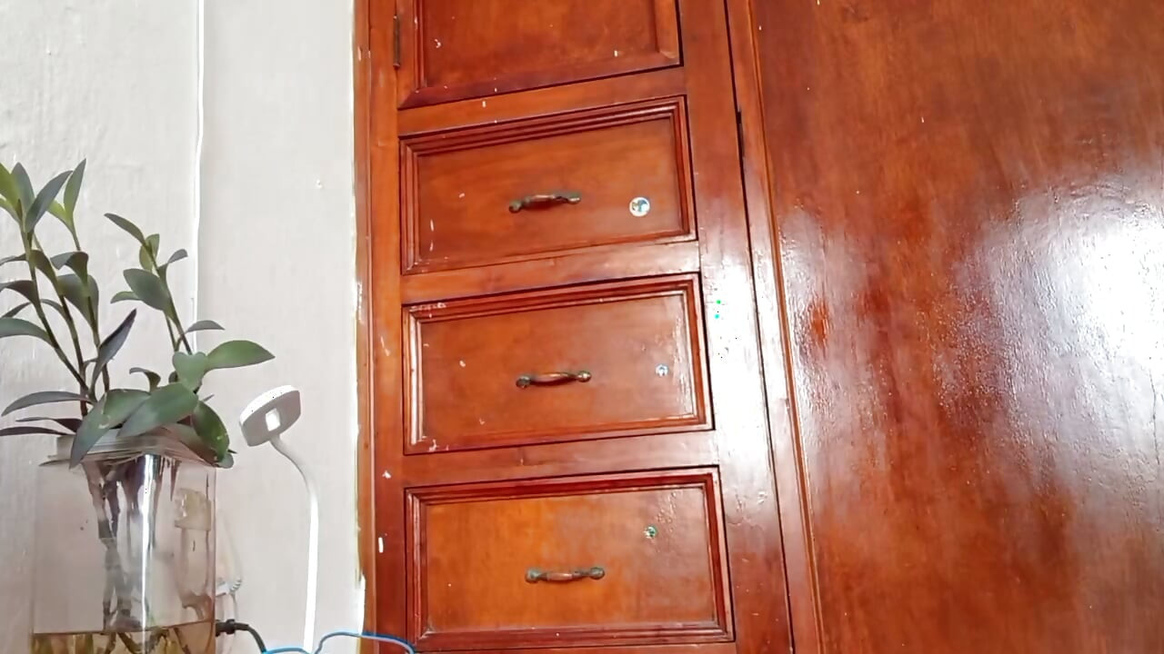 Mother in Room Shows Pants