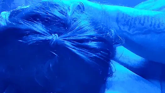 Blowjob di trukku muncrat di mulut