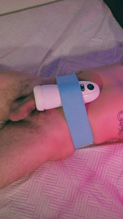 Iconic moment from "Big Dick Daddy Camilo Brown Hot Handsfree Cum Inside Automatic Toy"