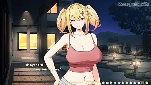 Beni odamda yakalıyor ve büyük göğüsleriyle bana binmeye başlıyor // summer clover