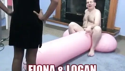 Ebenholz-schlampe fiona bläst logan