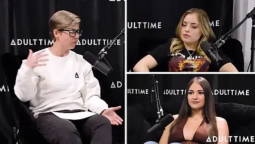 Gizelle Blanco ve Anna Claire Feromonları Bulutlar, Makaslama ve Çalı | Adult Time Podcast