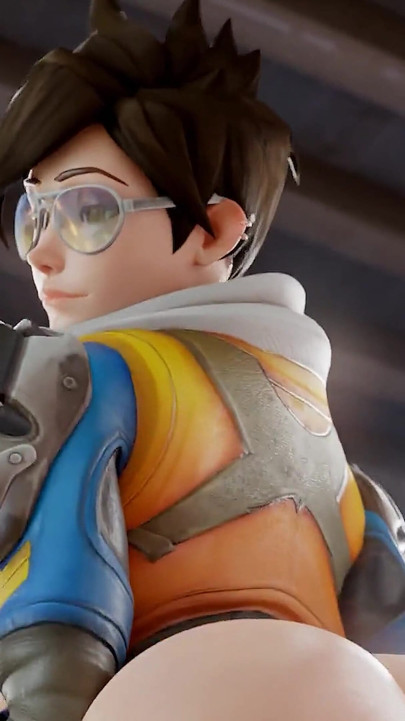 Tracer Meets 3 Bbcs & Services Them One-by-one - 3D Overwatch Porn