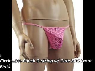 Lingerie da uomo intimo cerchio cerchio in pizzo g string