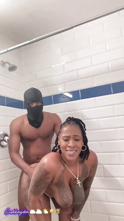 Big titty big booty Sex Goddess gets fuck hard in shower!