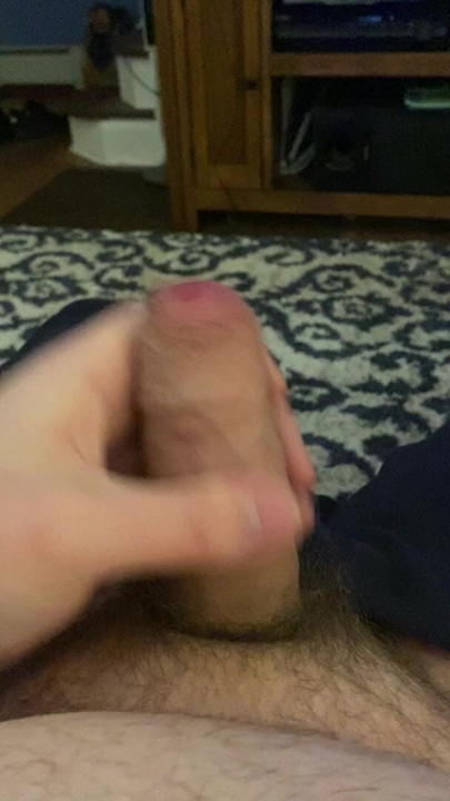 Chubby cub cums hard