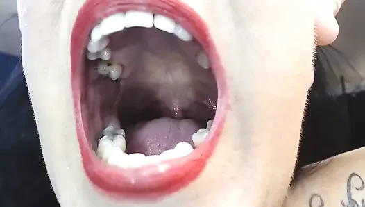 Teeth porn video – Inside My Big Mouth Tongue Teeth Uvula