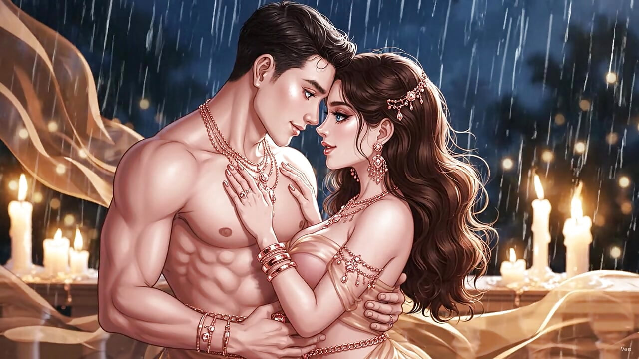 Biała Sari Mein Desi żona Ki Miękka romantyczna noc - mąż Ke Saath full body embrace aur intensywne całowanie