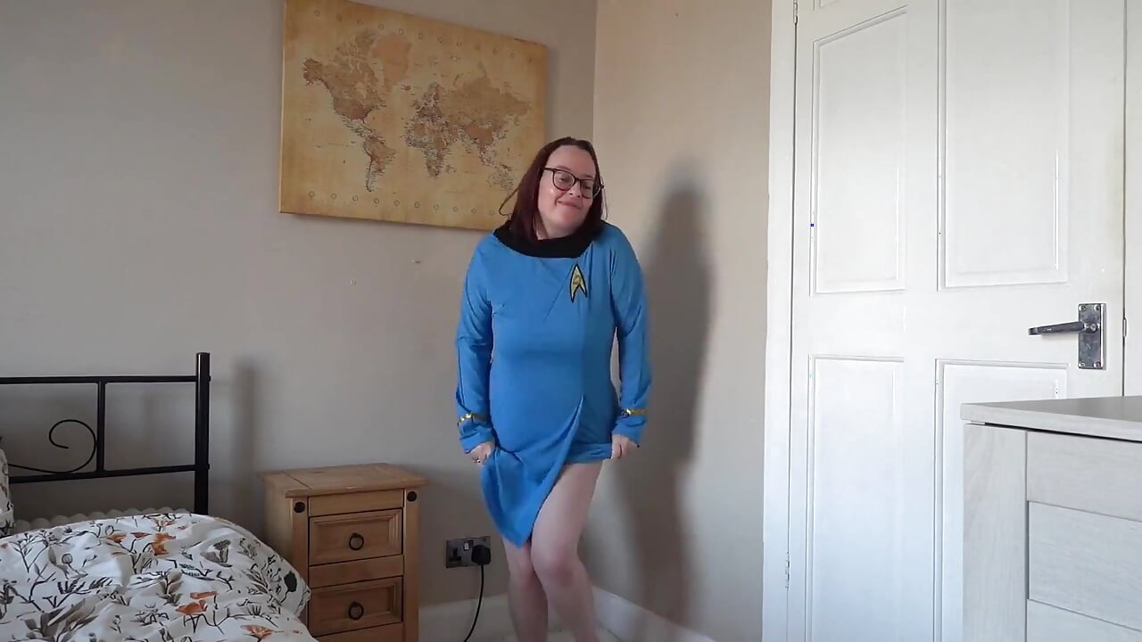 Striptease in Star Trek Cosplay Nurse Uniform