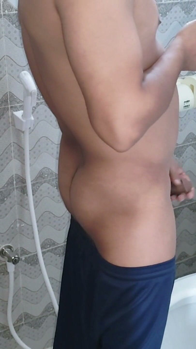 Step-Sister and step-brother Romantic fucking video in toilet. | Clip 1