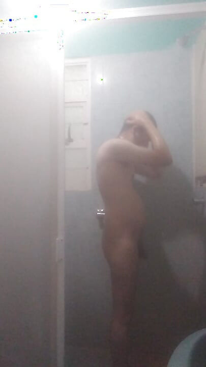 Man bathing