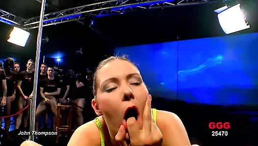 Ggg - Stepmom with Big Tits Sucks off Muscular Stepbrother - Gangbang Adventure Begins