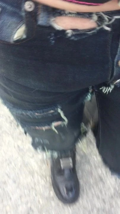 jeans piss in public