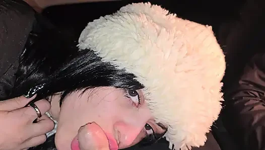 A double blowjob in my friend's car DIRTY MORBID GIRLS