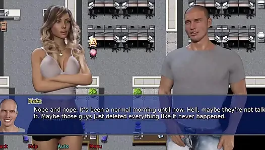 Ofis karısı #25 - bir yabancı Stacy'nin fotoğrafını çekti... Nate, Jessie ve Stacy'nin 3 meblağları vardı.