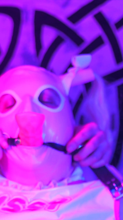 The Sissy Gag Trials - FIVE gags, electroplay, Spit and Cum Swallow! | Clip 3