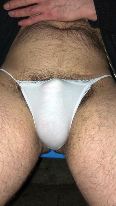 Little white panty pissing