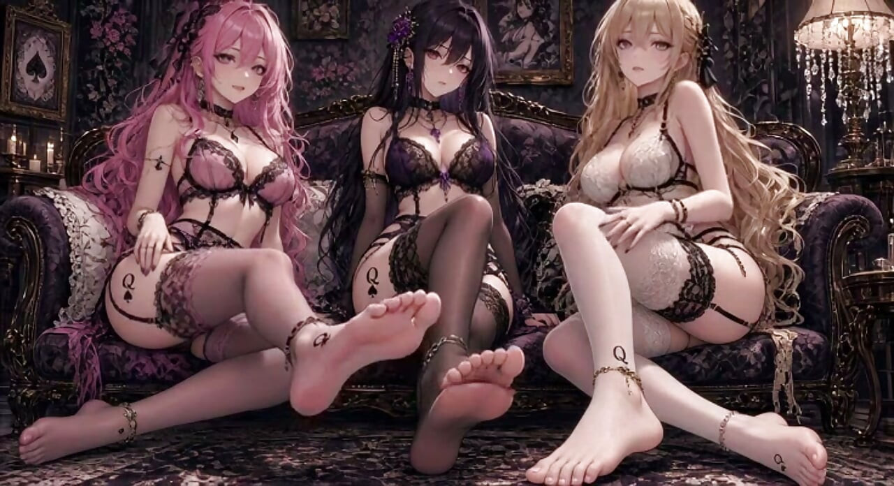 Queen Of Spades And Feet Anime (Erotic AI Arts)
