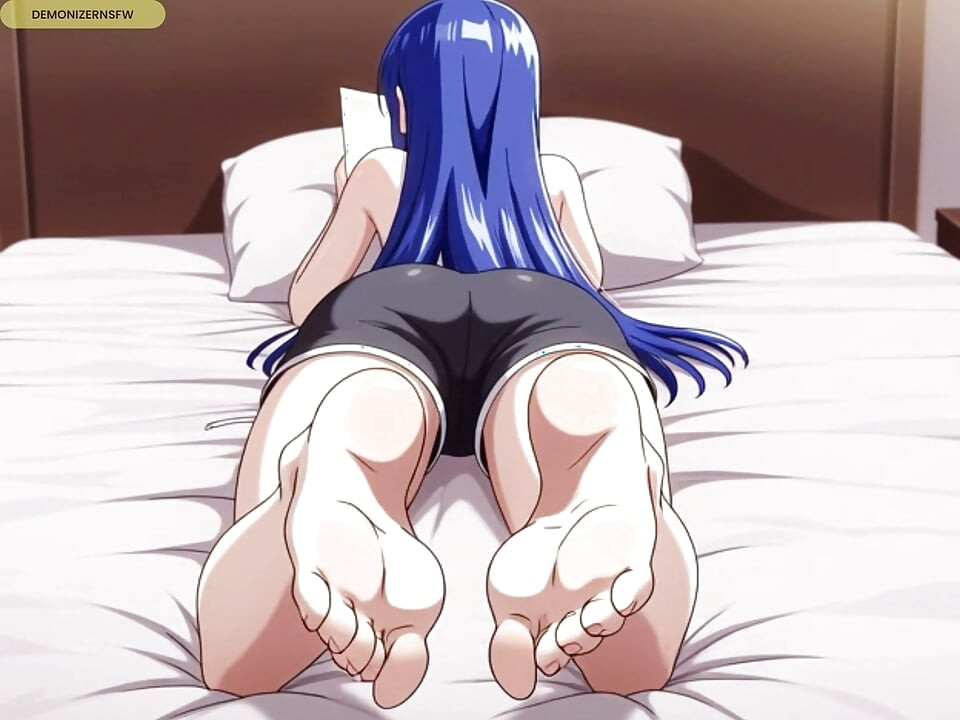 Blue haired magician teen wants anal pleasure - AI generated hentai