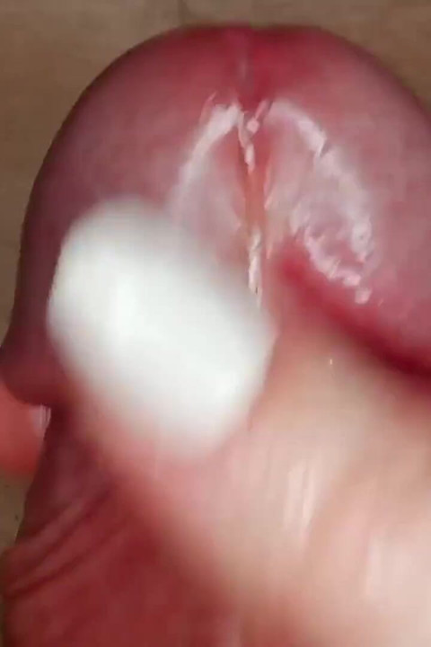 She Caresses His Frenulum and He Quickly Cums