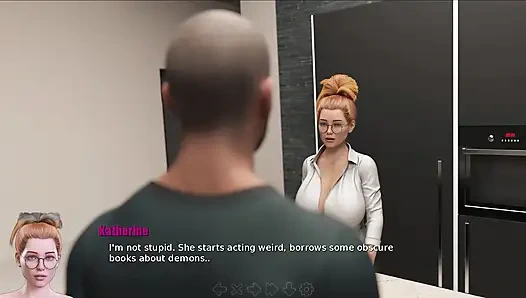 Şeytan tarafından tapılıyor #18 - animasyonlu seks oyunu - kızıl saçlı orta yaşlı seksi kadın açık havada seks!