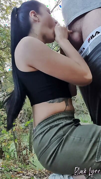 Hiking Vlogger Find a Cock to Suck - Selfie Blowjob