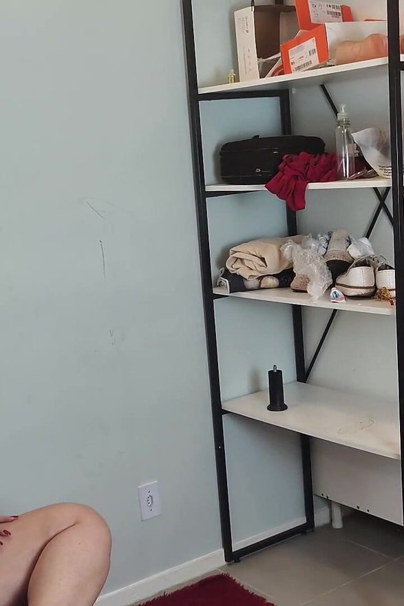 Stepson sniffing his stepmother's panties