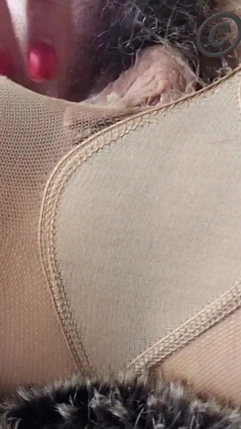 Stunning moment from "homemade closeup sexy milf munichgold masturbates in nylons please jerk off with me and have fun"