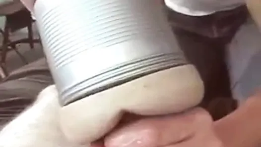she tries the fleshlight and blow him - csm