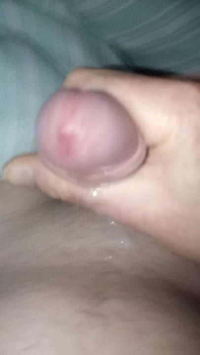 朝の精液。