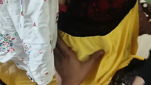 New Stylish sex by my stepaunt in village house