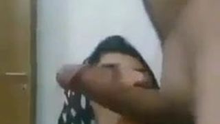 Hijabi girl sucking cock