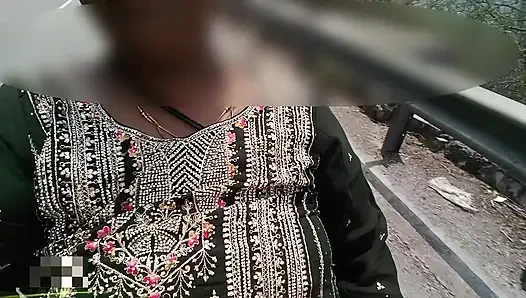 Bike Ride Boobs showing in public road and risk big natural boobs