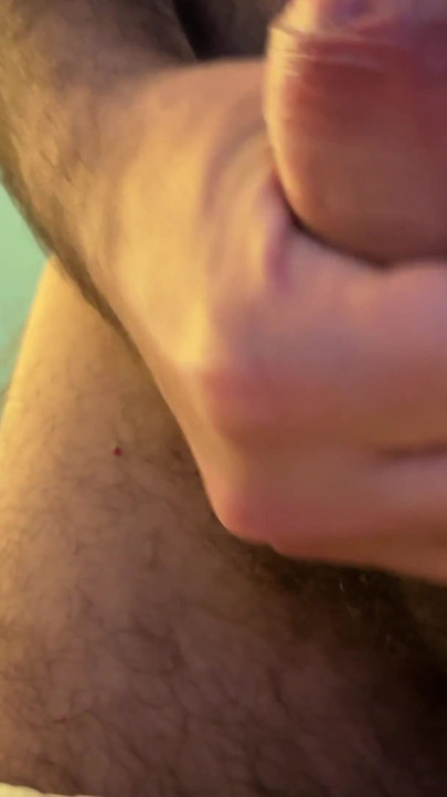 Hairy Bear Earl Smile Huge Cumshot Fountain Solo in the Bedroom | Clip 1