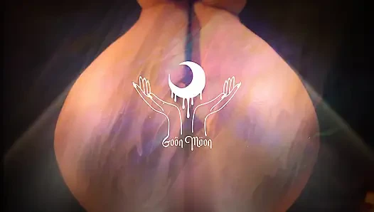 Sklavin, harter schwanz, gerieben über meine weichen beine kurz nach einem eingeölten handjob