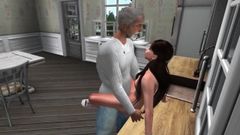 Second Life - episodio 5 - sessione di sesso in cucina