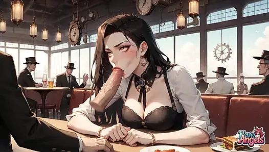 Creamy Steampunk Seduction: Maid's Whipped Cream Explosion