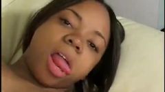 Ebony babe loves getting her ass fucked