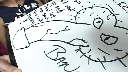 Cute cheerleader gets banged and jizzed in mouth