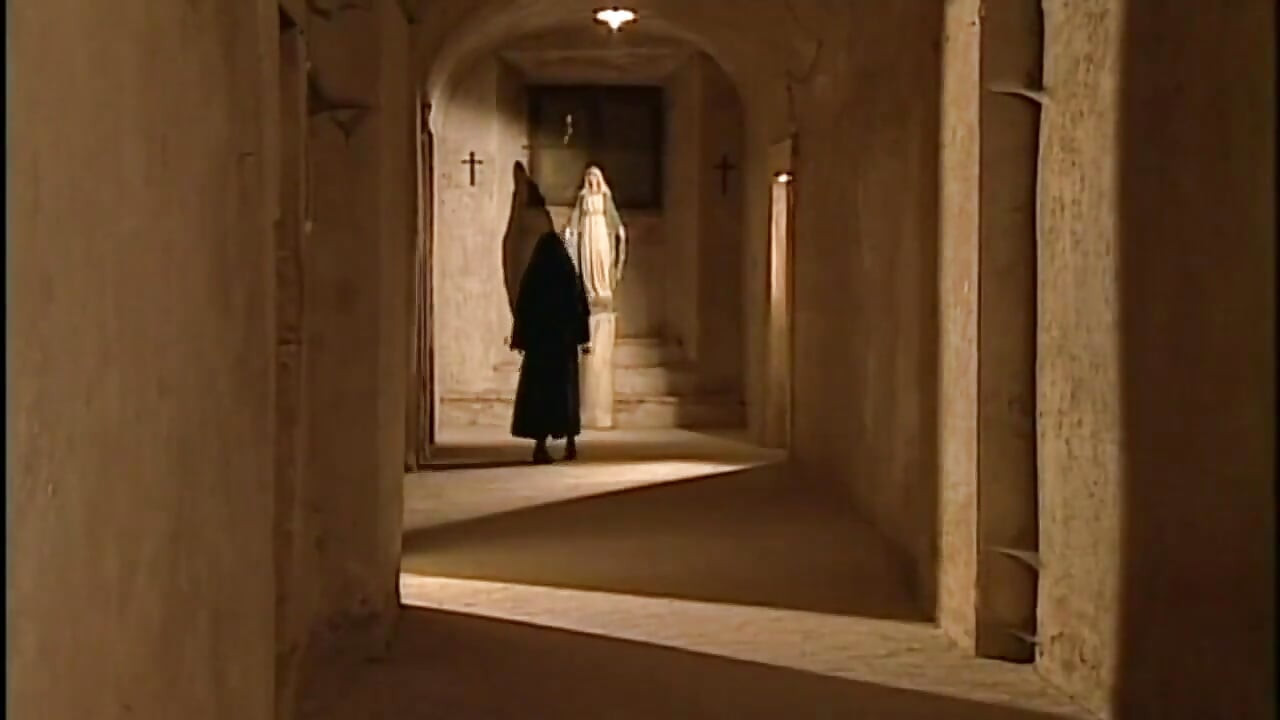 Black and white nun anal orgy in the monastery